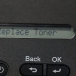 Lỗi Replace toner – Toner low- No toner cartridge máy in Brother